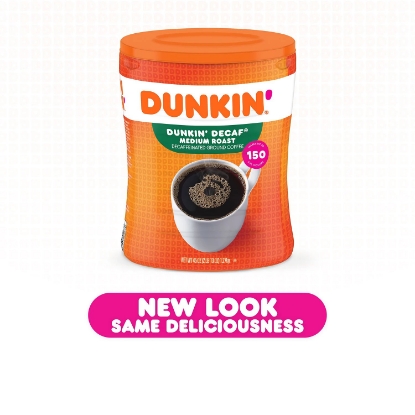 Dunkin' Donuts Decaffeinated Ground Coffee Medium Roast 45 oz