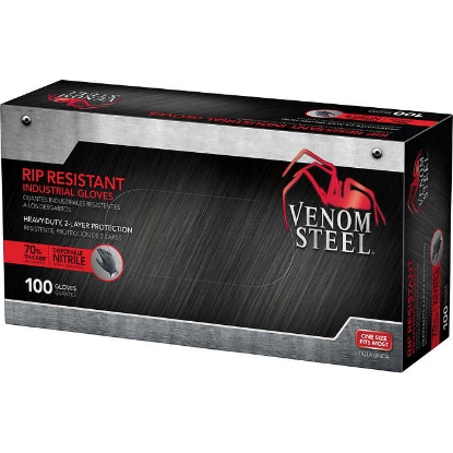 Picture of Venom Steel Industrial Nitrile Gloves, One Size, 100 ct