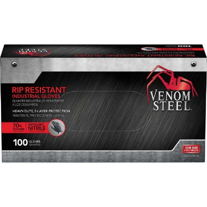 Picture of Venom Steel Industrial Nitrile Gloves, One Size, 100 ct