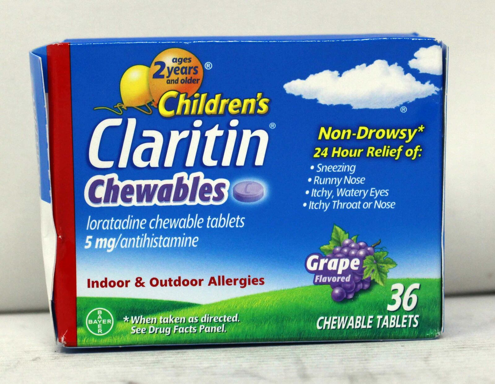 Usa-angel.com. Children's Claritin Chewable 5 Mg 24 Hour Non-Drowsy 72 ...