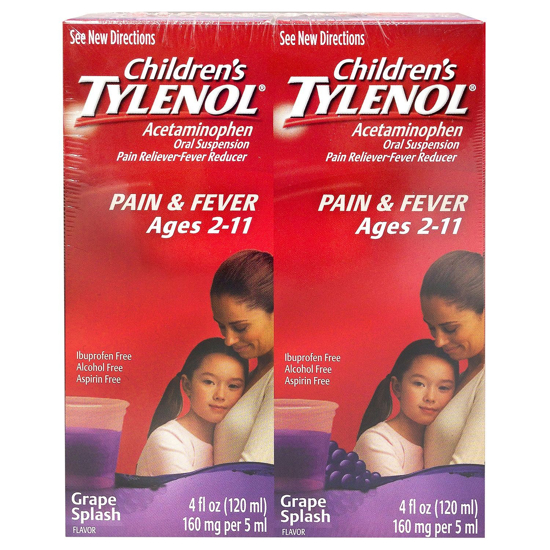 Picture of Children's Tylenol, Grape Splash Flavor - 4 oz. - 2 pk.