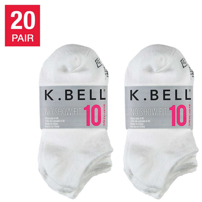 Picture of K Bell Ladies No Show Sock 20 pair