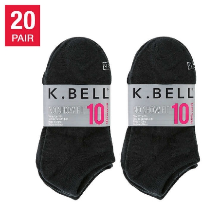Picture of K Bell Ladies No Show Sock 20 pair