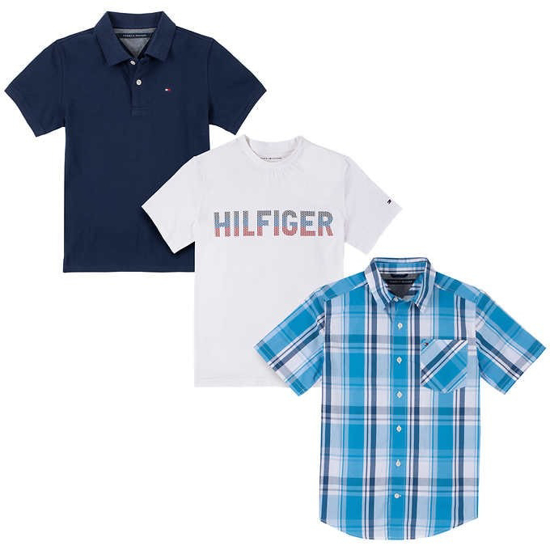Tommy Hilfiger Youth 3 pack Tops Navy