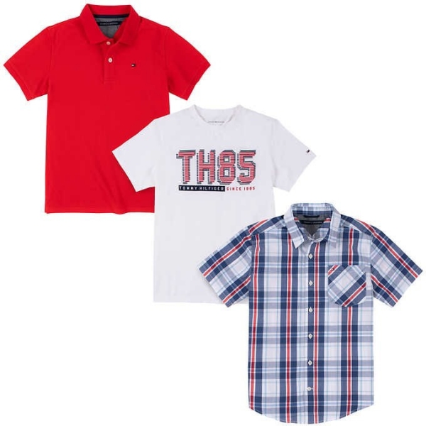 Tommy Hilfiger Youth 3-pack Tops Red