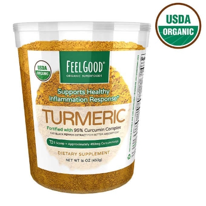 Picture of Feel Good USDA Organic Turmeric Powder, 16 Ounces