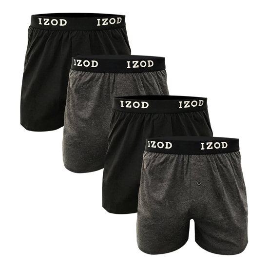 IZOD Men's 4 Pk Knit Boxer