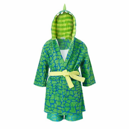 Saint Eve Youth Beach Cover Up and Swimsuit Set Dinosaur