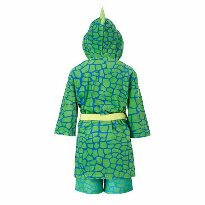 Saint Eve Youth Beach Cover Up and Swimsuit Set Dinosaur