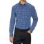Kirkland Signature Men’s Performance Sport Shirt Dark/Light Blue Check