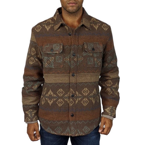 Jachs Men’s Patterned Shirt Jacket