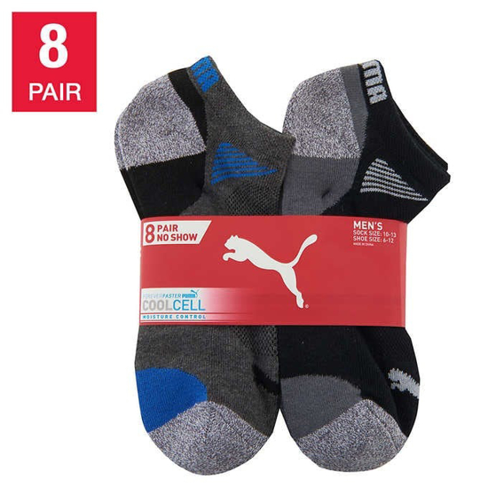 Puma Men's No Show Sock 8 pair