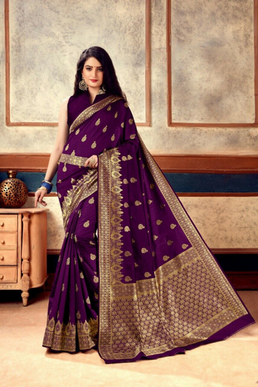Picture of Indian saree new designer sarees bollywood party wear sari with blouse fabric