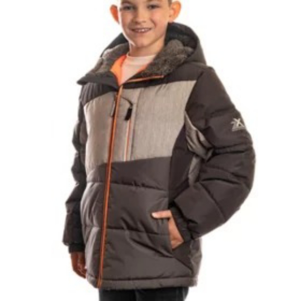 ZeroXposur Boy's Iron Grey Puffer Jacket