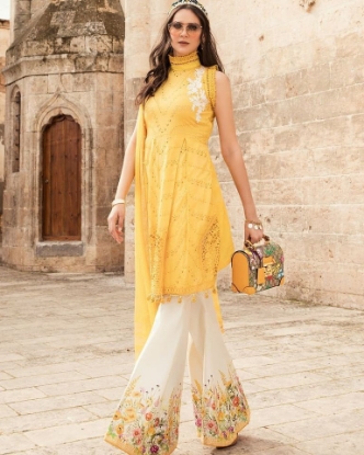 Picture of Maria B Luxe Lawn Suit - 100% Original Salwer Kamiz unstich