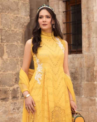 Picture of Maria B Luxe Lawn Suit - 100% Original Salwer Kamiz unstich