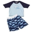 Wippette Kids' Swim and Rash Guard Set  Size 4T Blue Navy
