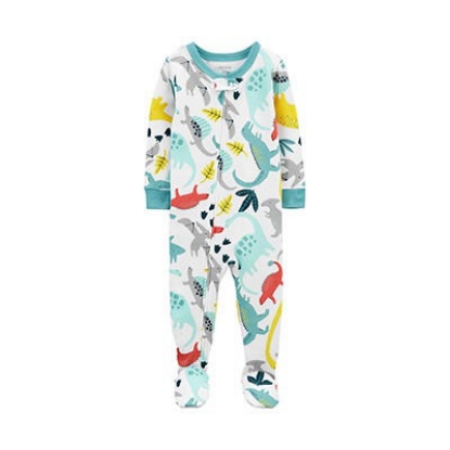 Carter's Footie Pajama Size 12M Stripe Whale