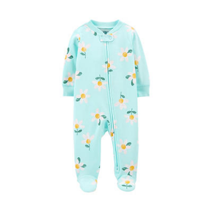 Carter's Footie Pajama Size 12M Stripe Whale