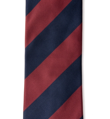 Striped Repp Silk Tie