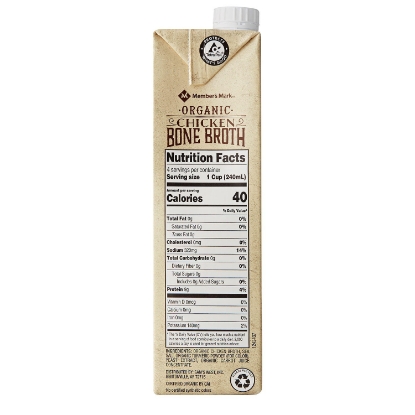 Member's Mark Organic Chicken Bone Broth 32 oz 6 pk