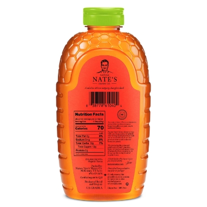 Nature Nate's 100% Organic Pure Raw & Unfiltered Honey 40 oz