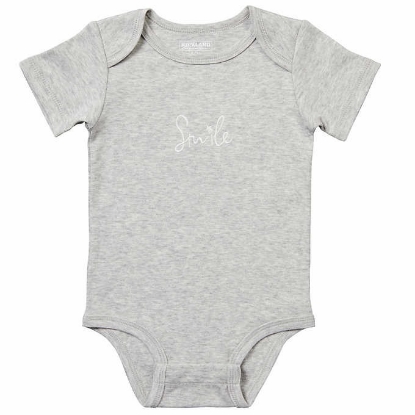 Kirkland Signature Infant 6 pack Cotton Bodysuit Gray