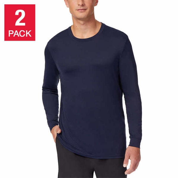 Picture of 32 Degrees Men's Long Sleeve Air Mesh Tee, 2-pack