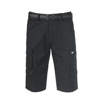 Ecko Unlimited Belted Messenger Cargo Shorts, Size 38 - Street Camo