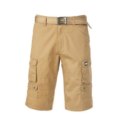 Ecko Unlimited Belted Messenger Cargo Shorts, Size 38 - Street Camo