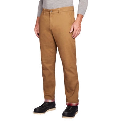 Weatherproof Flannel Lined Chino, Size 36/32 - Steel