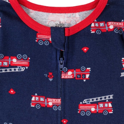 Kids Headquarters Kids 3 pack Cotton Sleepers Fireman
