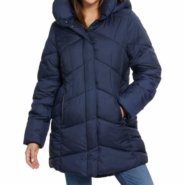 Madden NYC Ladies' Pillow Collar Coat