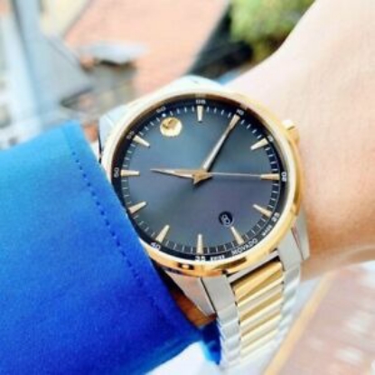 Movado Stratus Two Tone Watch 0607245