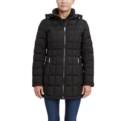 Nautica Ladies Long Box Quilt Jacket
