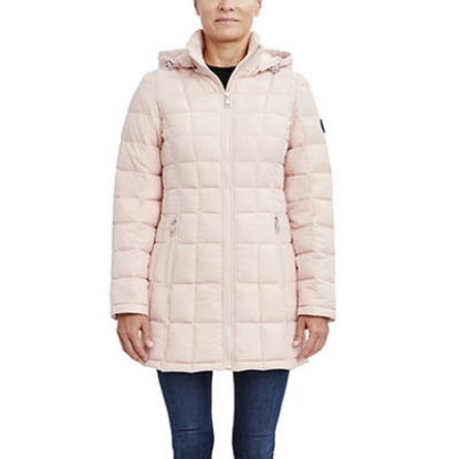 Nautica Ladies Long Box Quilt Jacket
