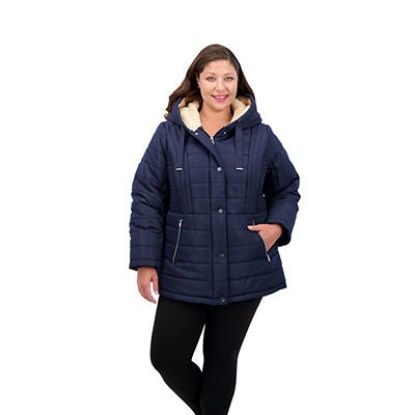 Details Plus Size Puffer Jacket