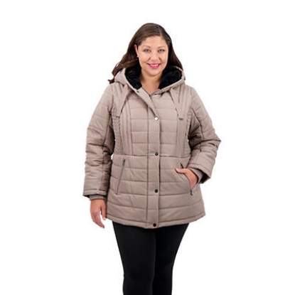 Details Plus Size Puffer Jacket