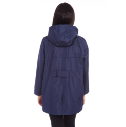 Jones New York Women's Plus Size Hooded Rain Jacket