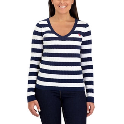 USPA Women's Mini Cable Sweater