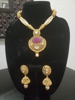 Picture of Indian Bollywood Style Choker Ethnic Gold Plated Bridal Jewelry Necklace Set