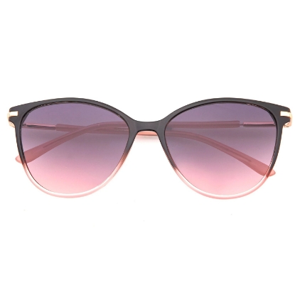 Free Country Women's Black Fashion Sunglass with Case, Drawstring Bag and Collapsible Water Bottle