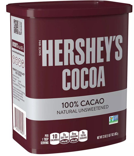 Picture of Hershey's Natural Unsweetened Cocoa Chocolate
