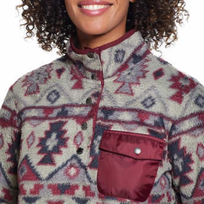 Weatherproof Vintage Ladies’ Printed Fleece Pullover