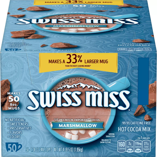 Picture of Swiss Miss Marshmallow Hot Cocoa Mix 50 ct.