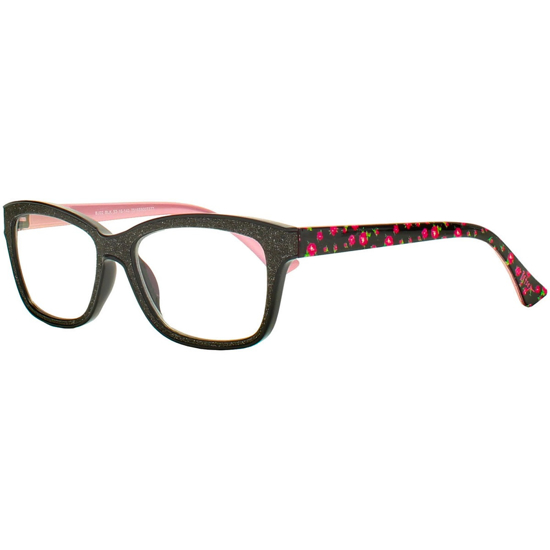 Picture of XOX Betsey Johnson Blue Light Blocking Glasses with Cloth and Pouch Black