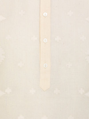 Picture of Beige Cotton Jamdani Panjabi