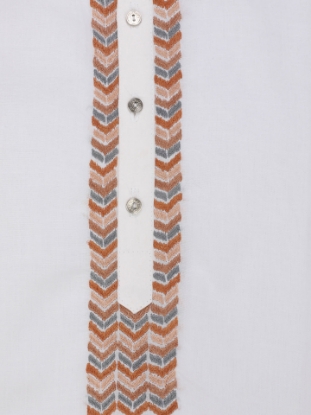 Picture of White Embroidered Addi Cotton Panjabi
