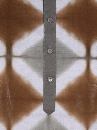 Picture of White Tie-Dyed Addi Cotton Panjabi