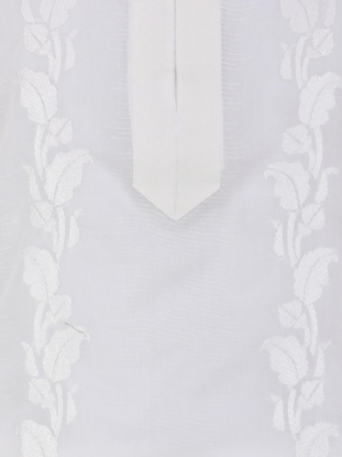 Picture of White Printed and Embroidered Addi Cotton Panjabi